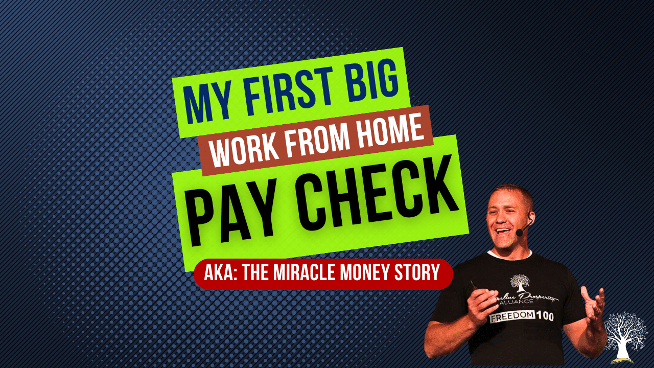 picture of man "paul hutchings" and title of video "my first big work from home" check